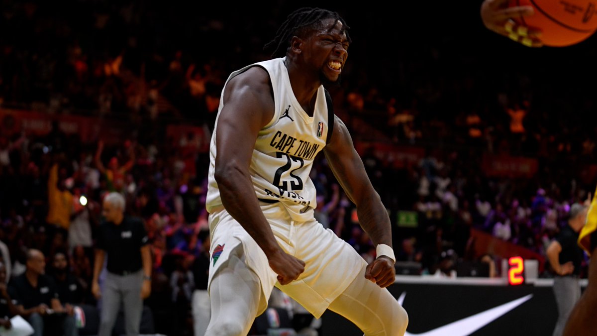 The Cape Town Tigers 🇿🇦 roar to their first victory against Petro de Luanda 🇦🇴, fueled by the electric energy of a wild crowd in Pretoria! 🐯🏀 #BAL4
