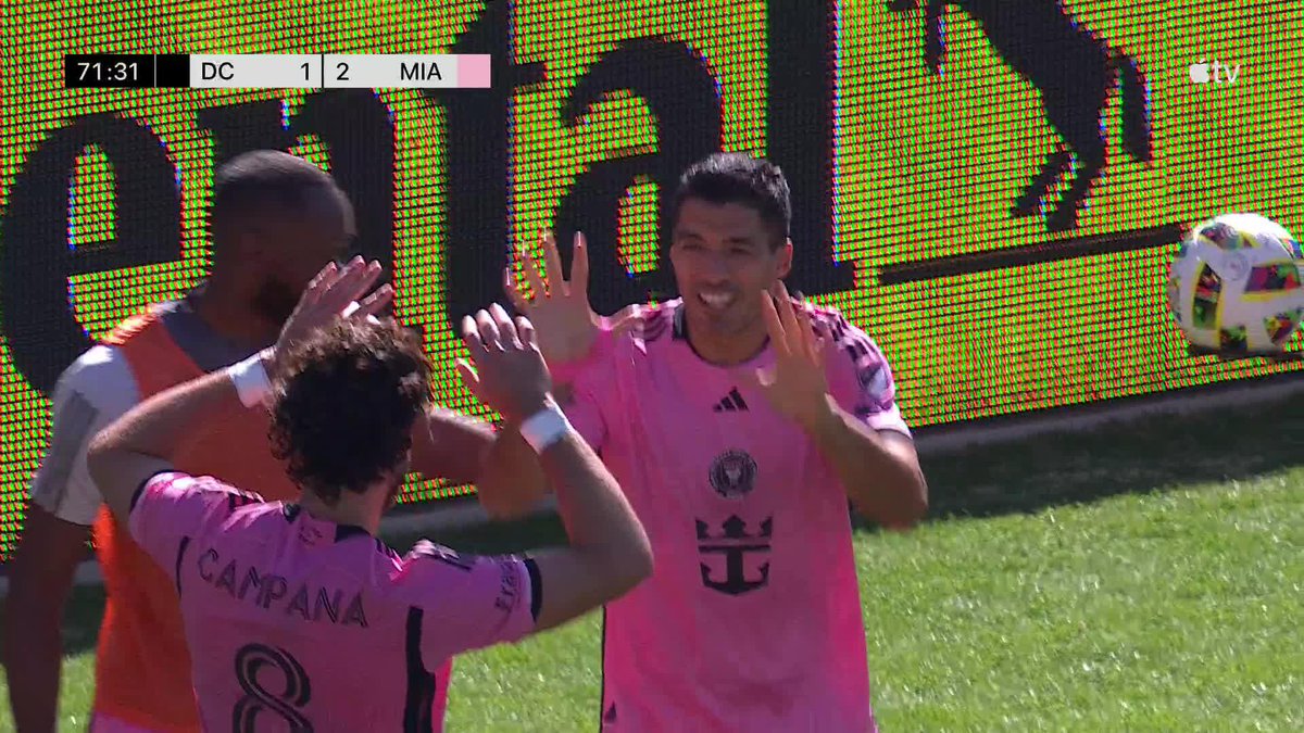 Luis Suarez stays scoring. Inter Miami CF go back to front and take the lead in DC!