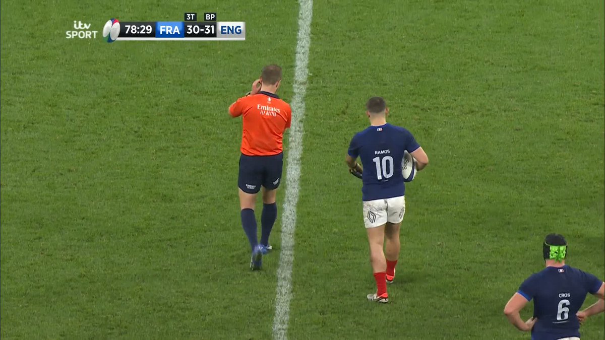 ICE. COLD. 🧊 Thomas Ramos buries the game-winning penalty from halfway to deny England a famous away win. That game - Saving the best until last. #GuinnessSixNations | #FRAvENG