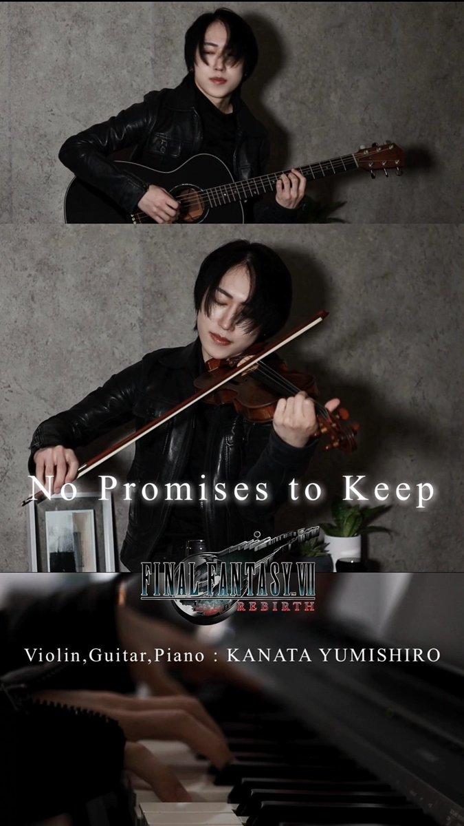 #FF7リバース 感動の主題歌『No Promises to Keep』一人で演奏してみた No Promises to Keep / FINAL FANTASY VII REBIRTH (Cover by 弓代星空) #FF7R ファイナルファンタジーVII リメイク 植松伸夫 (Nobuo Uematsu) -con TIKI-