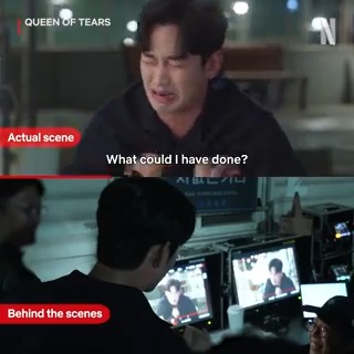 Kim Soo-hyun paying homage to the legend that is Kim Ji-won 🎬 #QueenofTears 🎬 #FightforMyWay #behindthescenes #Netflix