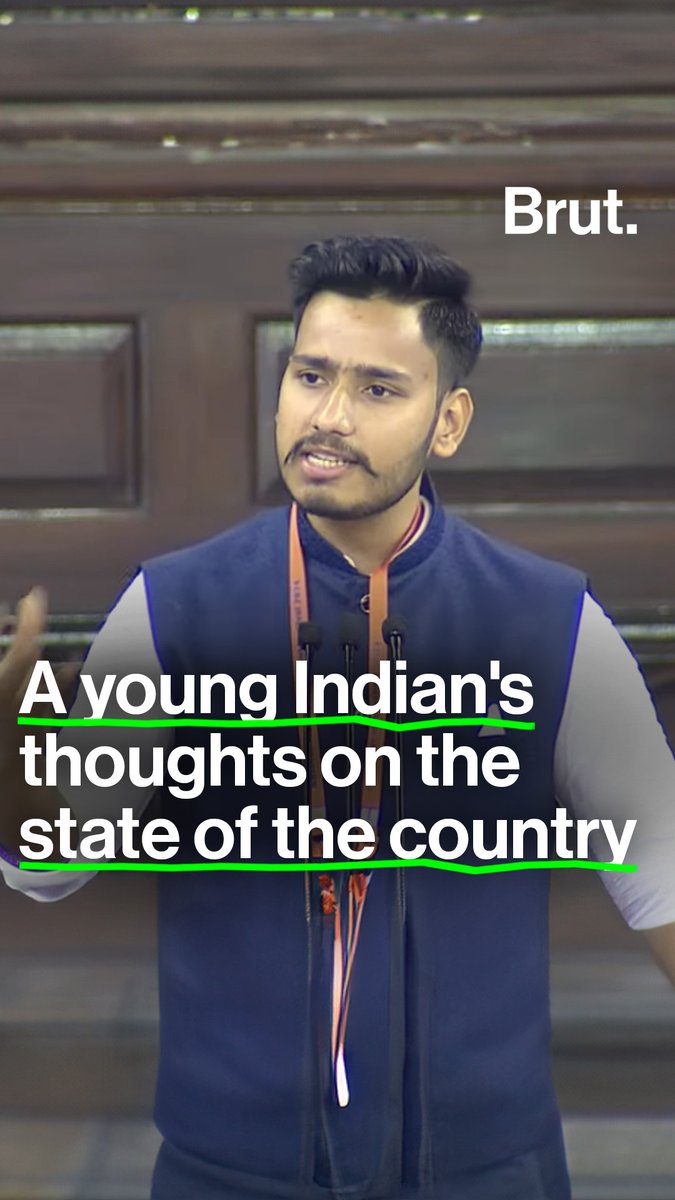 "Why should as young people we should only dream about becoming IAS officers, doctors and engineers?" This man reached Parliament's Central Hall to share his vision for India.