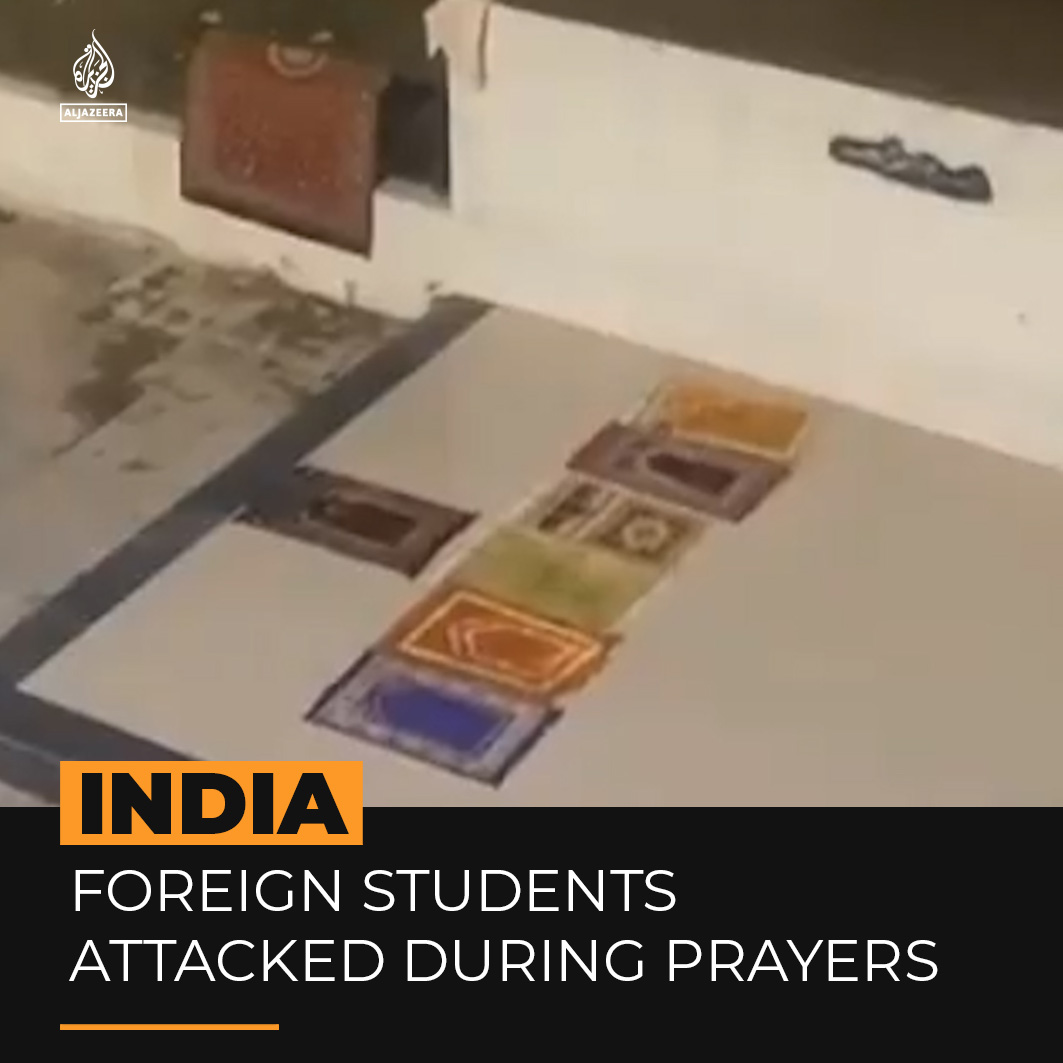 More than a dozen men have attacked international students who were performing Ramadan prayers at their university accommodation in India's Gujarat state, with police saying they are investigating the incident ⤵️ Read more: