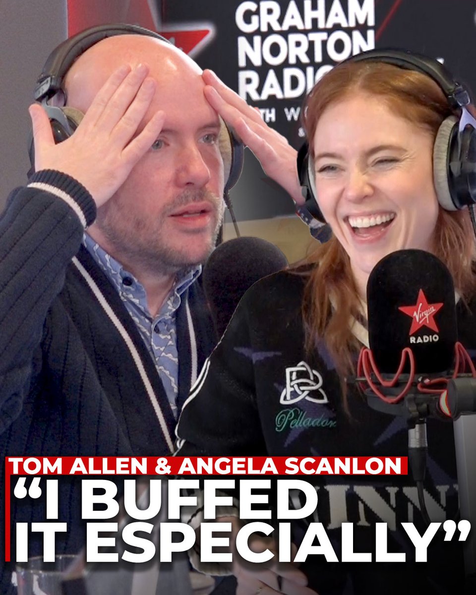 Angela Scanlon just can't get enough of Tom Allen's 'fantastic' head 🧑🦲✨ Listen to Tom Allen on Virgin Radio UK every Sunday from 12.30pm 📻 @AngelaScanlon Tom Allen #TomAllen #VirginRadioUK