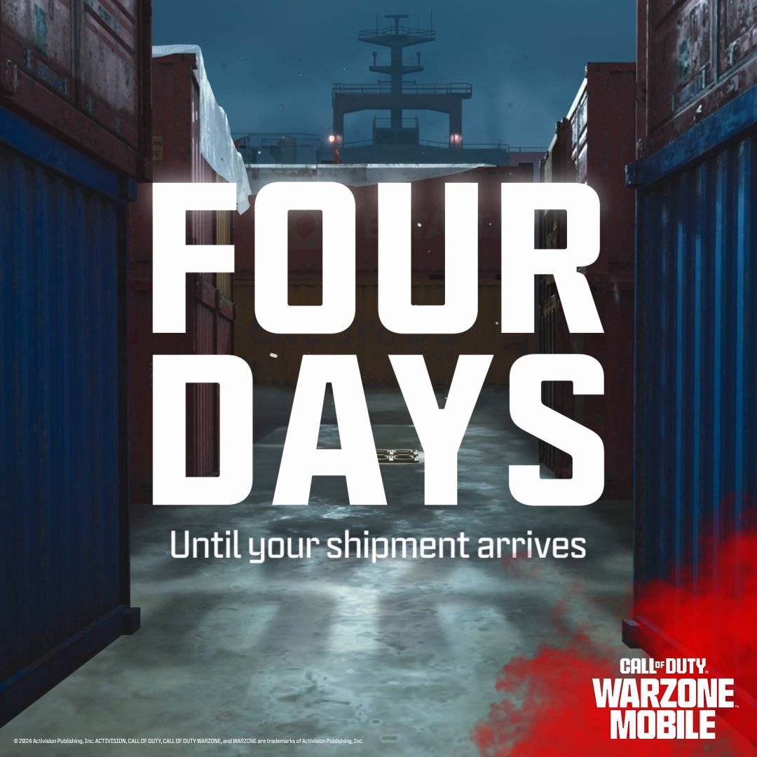 Special delivery incoming 📦 Only 4️⃣ Days left until Call of Duty #WarzoneMobile launches globally!