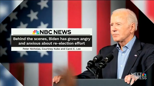 NBC: "Biden has grown angry and anxious about his re-election effort"