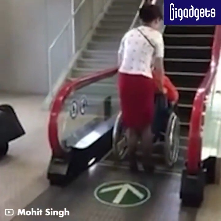In the past 10 years, Japan has moved at a tremendous pace to install elevators and escalators in subway and train stations for the disabled and the elderly. These wheelchair accessible escalators are unique to Japan.