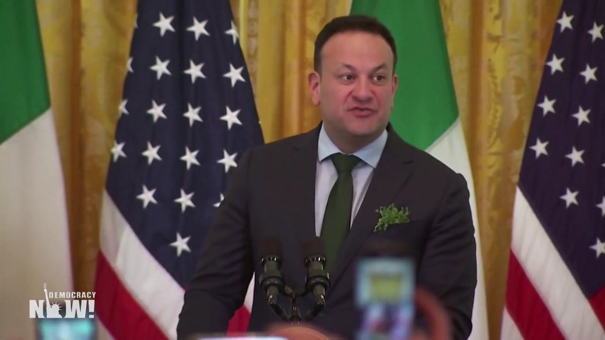 On Sunday, Ireland’s leader Leo Varadkar called for a ceasefire in Gaza during a St. Patrick’s Day celebration at the White House and explained why the Irish empathize with Palestinians.