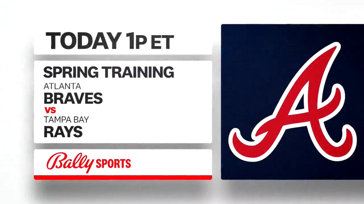 Spring fever🌴 Watch Atlanta Braves baseball on Bally Sports today.