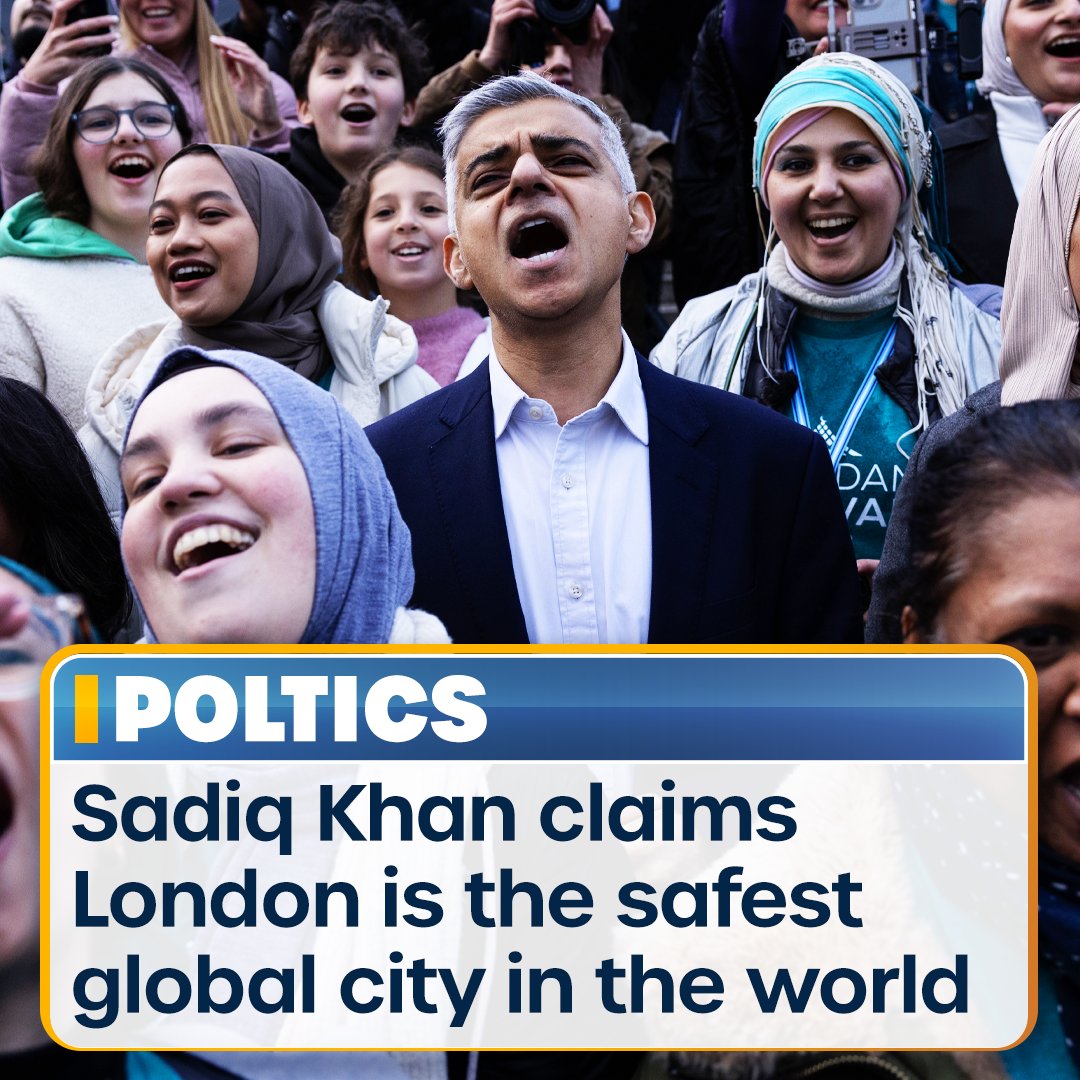 Sadiq Khan has claimed London is the safest global city in the world as he launches his campaign for record third term as mayor.