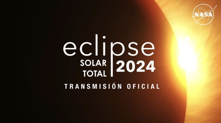 ¡Mira el eclipse solar total de abril con nosotros! El 8 de abril, estaremos transmitiendo imágenes del eclipse con comentarios de un experto de la NASA, quien además responderá a tus preguntas en vivo. Añade un recordatorio: