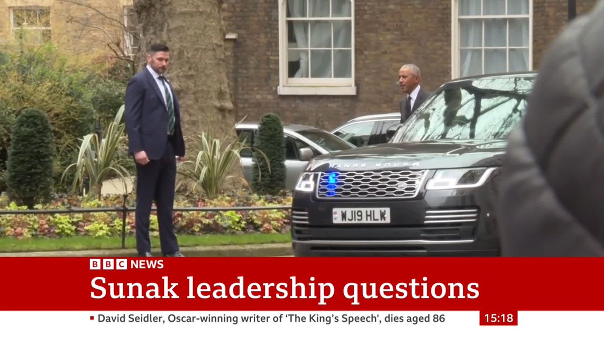 Former US President Barack Obama visits Downing Street