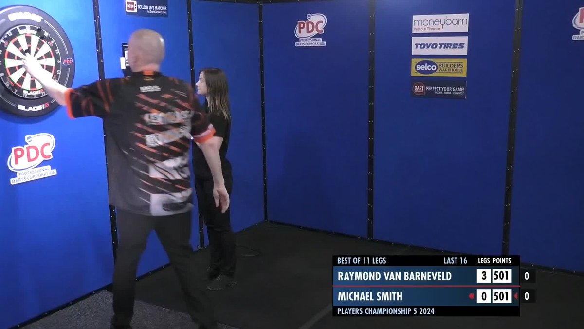 SMITH HITS A NINE-DARTER! ๐จ Michael Smith hits a perfect leg against Raymond van Barneveld! ๐บ ๐