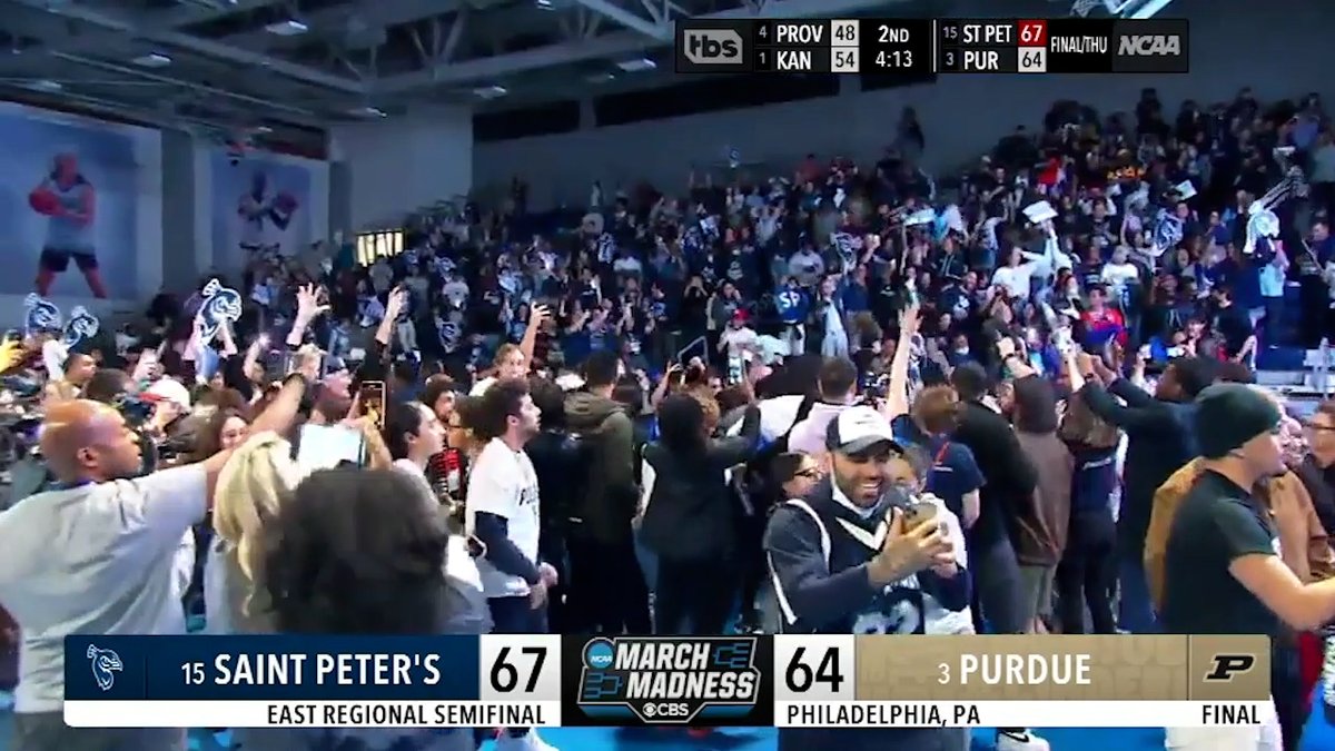 "Never say never if you're Saint Peter's." In 2022, Saint Peter's Men's Basketball became the first 15-seed to make it to the Elite 8 in March Madness history 💯