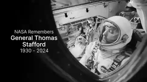 Godspeed, General Tom Stafford. Thank you for your contributions to NASA, and the world.