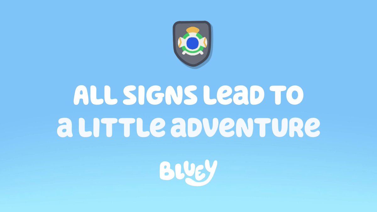 All signs lead to... a little adventure! 👀 #Bluey: The Sign arrives April 14th