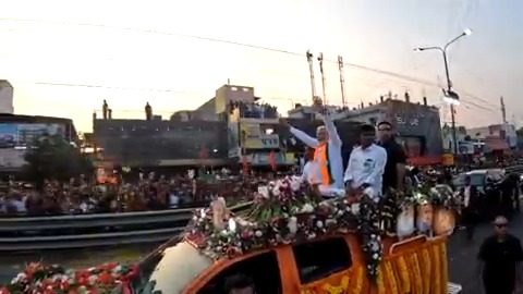 Thank you Coimbatore. I will always cherish the affection I’ve received here. On the way to Palakkad to take part in a roadshow after which will go to Salem for a rally.
