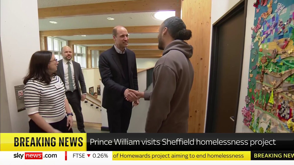 BREAKING: Prince William visits Sheffield as part of a homelessness project 📺 Sky 501, Virgin 602, Freeview 233 and YouTube