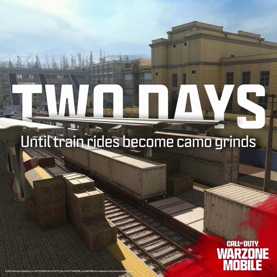 Just ✌️ more days until we’re #ReadyToDrop. ✅ Iconic Call of Duty maps ✅ Cross-progression with #MW3 ✅ #WarzoneMobile exclusive content &amp; events ✅ Up to 120 real players Pre-reg now for #WarzoneMobile here 👉