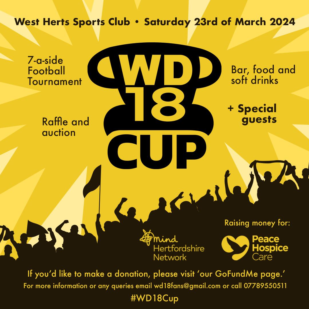 - Women's first-team signed shirt - Signed James Morris Shirt Bundle - £50 Art Of Voucher + much more Buy your £5 #WD18Cup charity raffle tickets for a chance to win, by tapping this video. All proceeds going to Rennie Grove Peace Hospice Care and Hertfordshire Mind Network and all RTs are appreciated. 💛