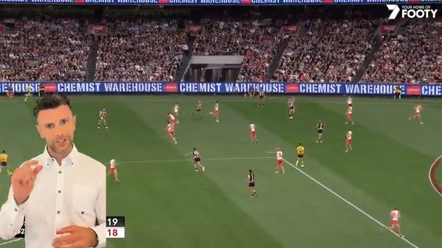 How did the Swans beat the Pies? Trent Cotchin shows us how Sydney's team defence and corridor control helped create scoring opportunities. Talking Footy is back straight after The Front Bar - Wednesdays 8:30pm AEST 🏆, or after 'The Latest' in NSW and QLD.