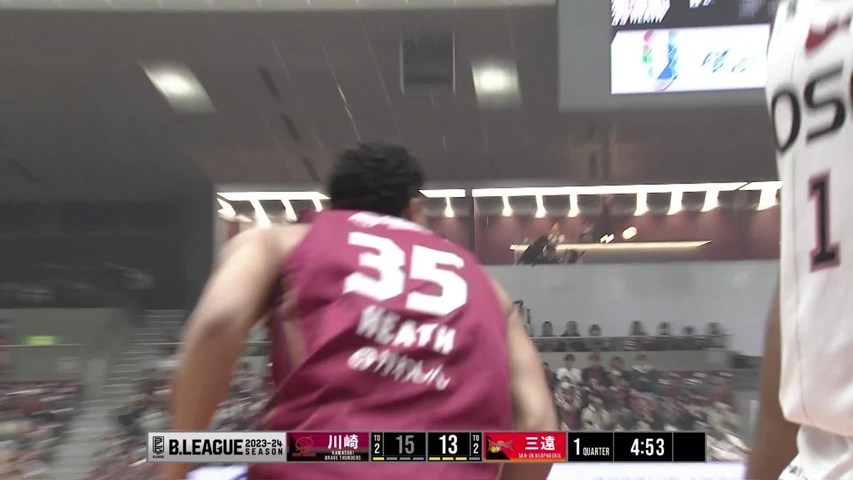 帰ってきた川崎の大黒柱！！ #35 ヒースが速攻からダンクを叩き込む🔥 Jordan Heath 川崎ブレイブサンダース⚡️川崎からバスケの未来を⚡️ 📡バスケットLIVEで生配信中 #Bリーグ