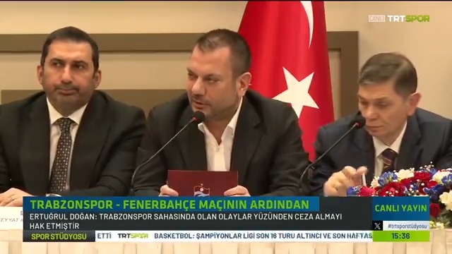 🗣️Ertuğrul Doğan: Az önce bir haber aldık, taraftarlarımızdan birinin tutuklandığını öğrendik. Merak ediyorum, Türkiye'nin neresinde, hangi şehrinde sahaya giren biri herhangi bir darp olayına girmediği halde tutuklanmıştır? Bunun neresinde adalet var?
