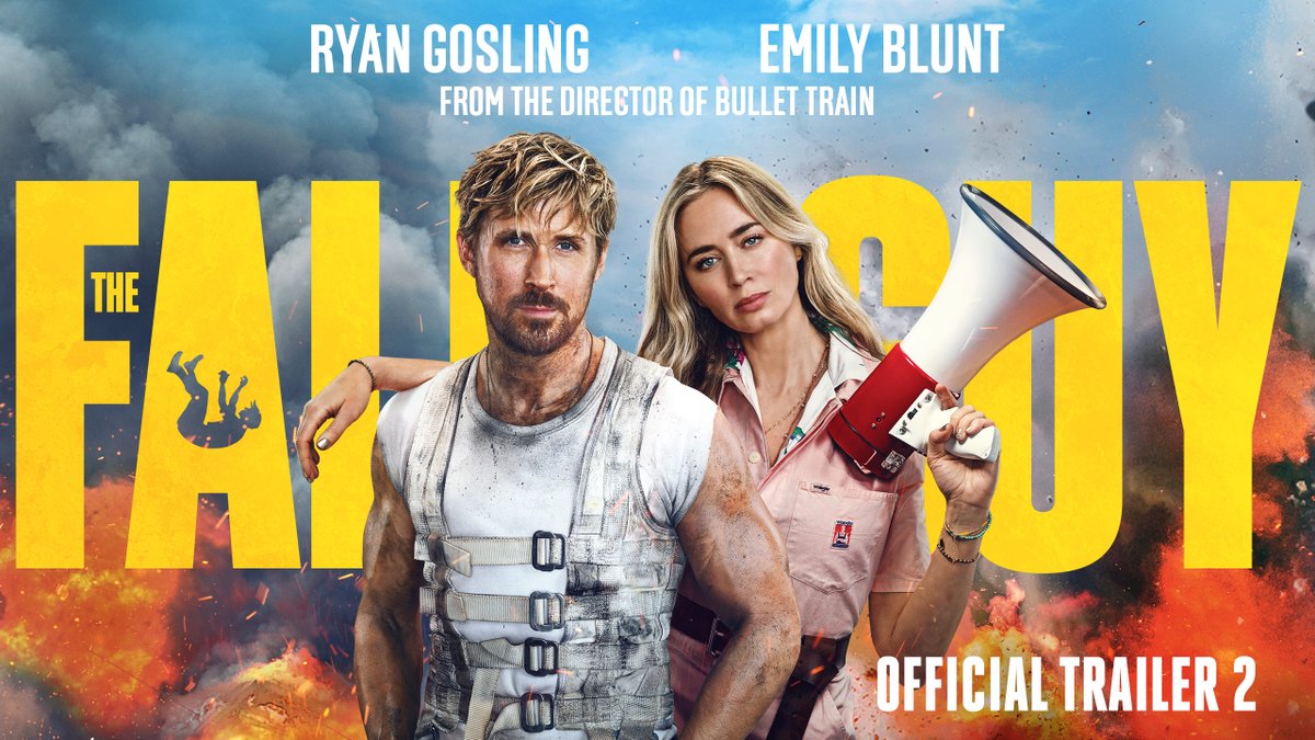 The new trailer for David Leitch’s ‘THE FALL GUY’, starring Ryan Gosling and Emily Blunt. In theaters on May 3.