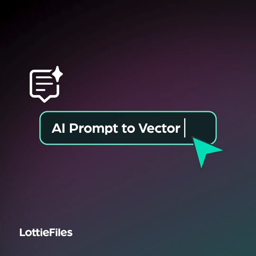 ✨ Introducing AI Prompt to Vector. Create design assets using AI & animate them using Lottie Creator. Motion design simplified at: