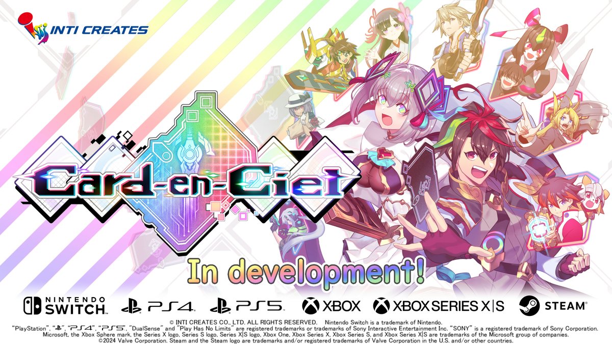Announcing Card-en-Ciel, a card-battling RPG adventure through the eras of gaming! Play as gaming detective Neon as he searches for clues through mixed up game worlds! Over 300 cards and 50 songs from "imaginary" game worlds! Glitch your way to victory! Demo it at PAX East!