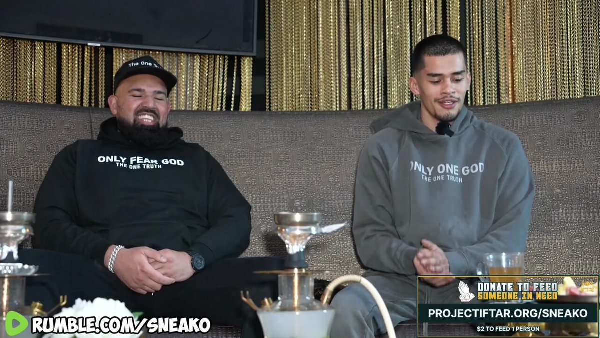SNEAKO reads a verse from the Quran