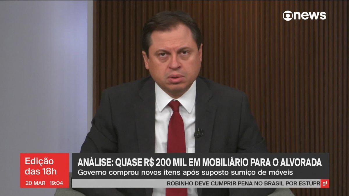 “Lula tem que pedir desculpas ao Bolsonaro. Ponto. Ele fez uma acusação muito grave”, diz Gerson Camarotti sobre os móveis “sumidos” do Palácio do Planalto terem sido encontrados. ➡ Assista ao #Edição18: #GloboNews