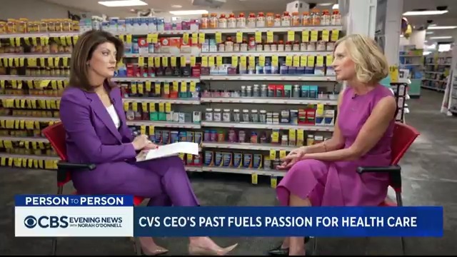 CVS Health CEO Karen Lynch is America's most powerful female CEO, as the company impacts the lives of over 100 million Americans. Norah O'Donnell 🇺🇸 asked Lynch about key healthcare and CVS concerns — including affordability, cybersecurity, theft and the abortion pill mifepristone.