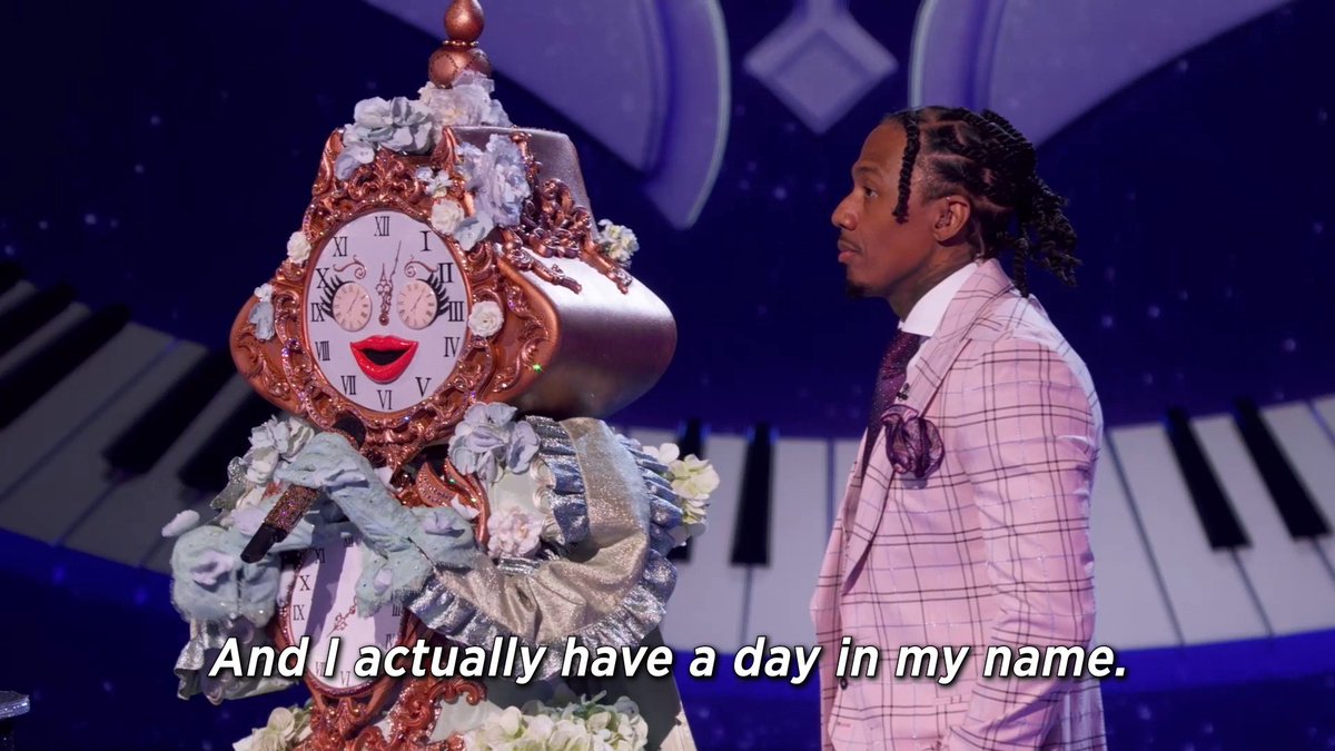 Okay, #ClockMask is clearly an ICON! Let me know if you have a timely guess for their identity. 👇 #TheMaskedSinger