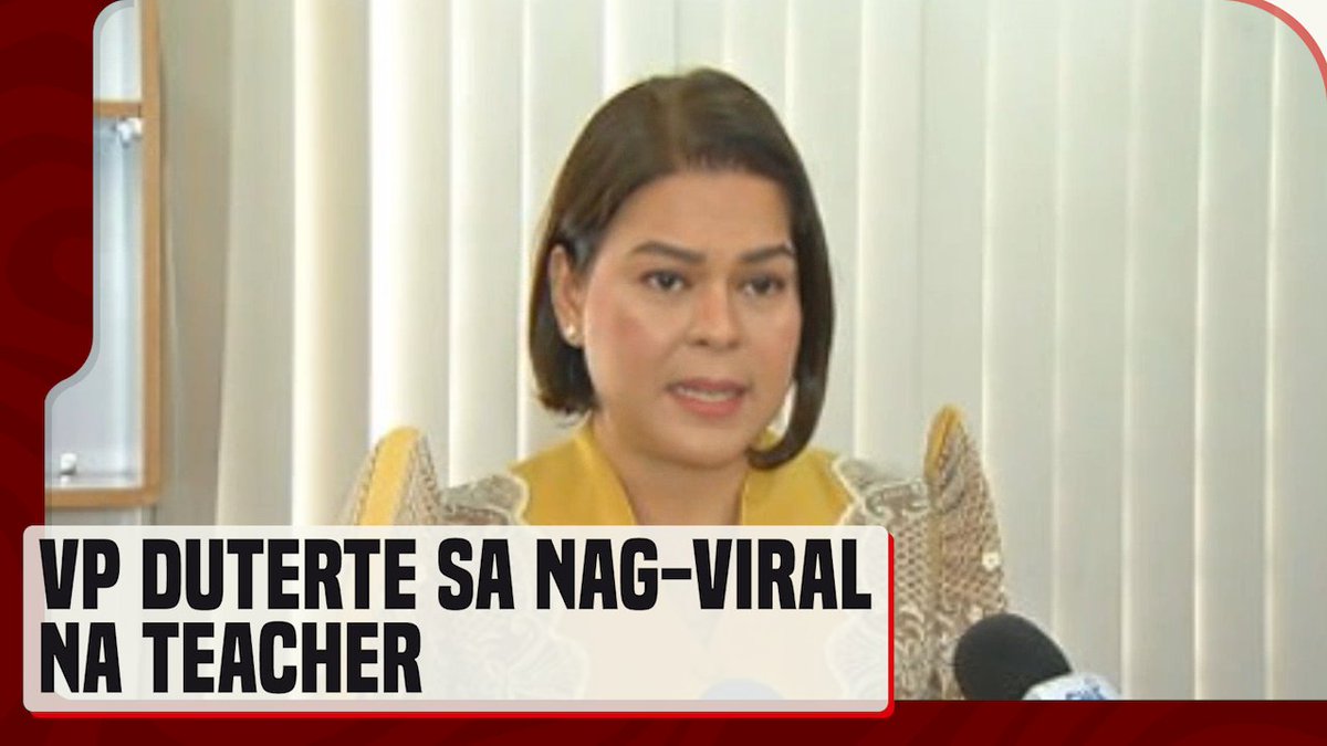 Walang dapat ipataw na parusa sa guro na nag-viral na nanenermon sa kanyang mga estudyante habang naka-live sa TikTok, ayon kay Vice President at Education Sec. Sara Duterte. #News5 I via Gary de Leon