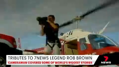 There is some sad news for our own network tonight with the passing of legendary 7NEWS cameraman Rob Brown. His name might not be familiar to you but his pictures will be. #RobBrown #7NEWS
