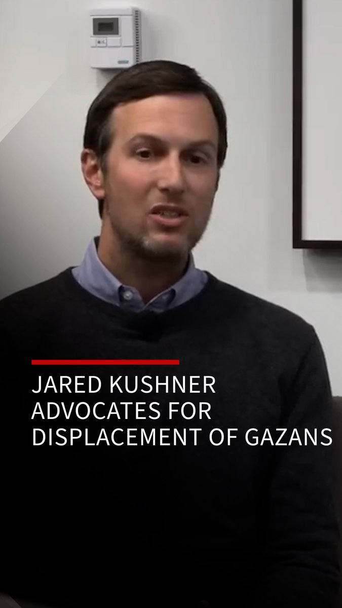 Jared Kushner says Israel should move civilians to Egypt to ‘finish the job’ Jared Kushner, Donald Trump’s former White House adviser and his son-in-law, said ‘with the right diplomacy’ it would be possible to move civilians out of Rafah and into Egypt so Israel could ‘go in and finish the job’. In an interview dated 15 February, posted earlier this month on the YouTube channel of the Middle East Initiative, a program of Harvard University’s Kennedy School of Government, Kushner said if he were Israel, he would clear the Negev desert and move civilians there so Israel could ‘clear out’ as much of Rafah as possible.