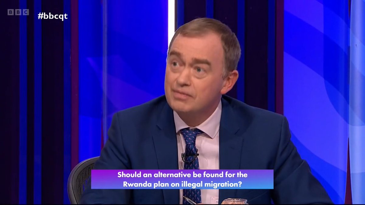 “Ask yourself what you would want to happen to you if this country was an unlivable, intolerable basketcase” The Liberal Democrats’ Tim Farron says the government are using the lives of the world’s “most desperate” people as “political footballs” #bbcqt