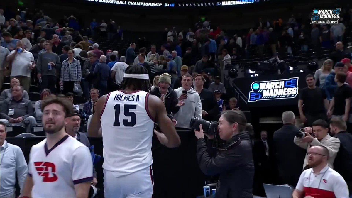"We have to play our game and stay together. That's what makes Dayton Basketball so special." DaRon Holmes on Dayton Basketball's thrilling comeback win