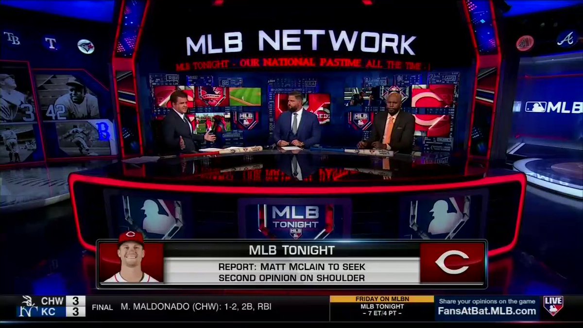 BK, cliff floyd and Yonder Alonso discuss where the Reds stand in the NL Central after reports of Matt McLain seeking a second opinion on his shoulder injury. #MLBTonight