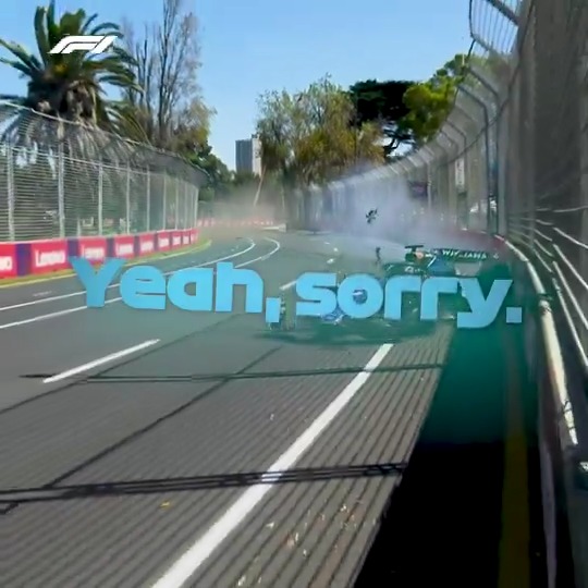 The moment Alex Albon brought out the red flags 💥 #F1 #AusGP