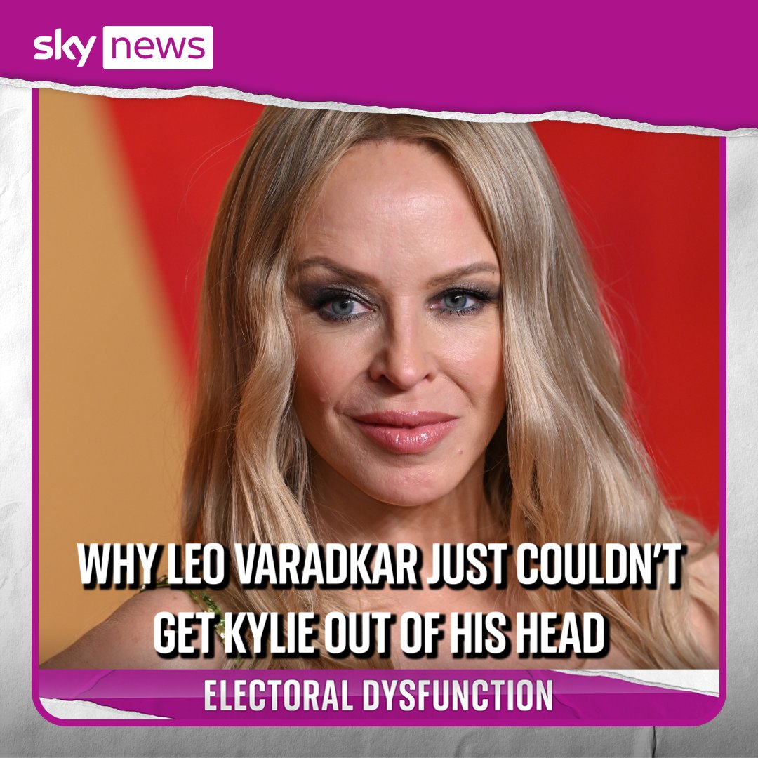 Can't get her out of your head? Outgoing Taoiseach Leo Varadkar certainly can't 🇮🇪 🫶 🇦🇺 He's one of all the lovers of pop icon Kylie Minogue, and his fan mail to her left Ruth Davidson, Beth Rigby, and Jess Phillips spinning around😵💫🌀🥴 Listen to Electoral Dysfunction 👇🏽👇🏽