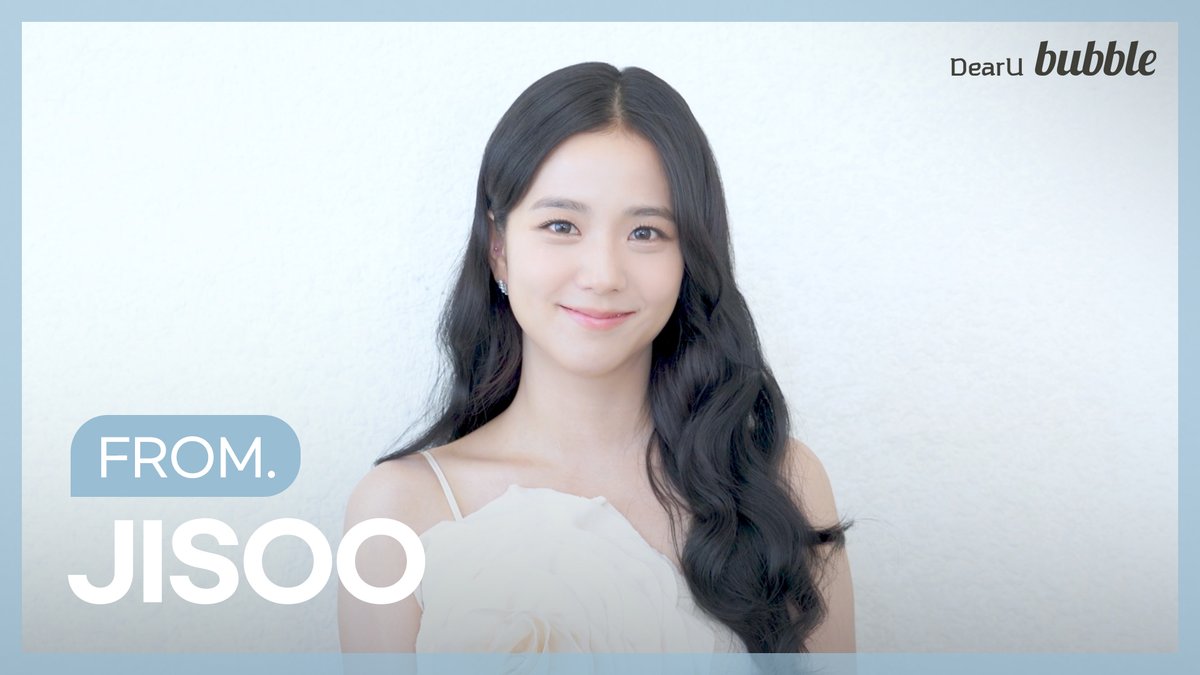 [💌] A video has arrived from JISOO! Let’s send a bubble of support to JISOO on the bubble for BLISSOO app 💬 📲 #bubble #bubbleforBLISSOO #JISOO BLISSOO
