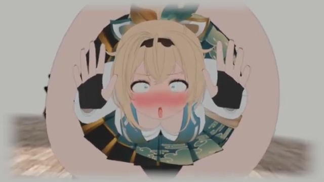 一人称視点で平面化アニメーション
