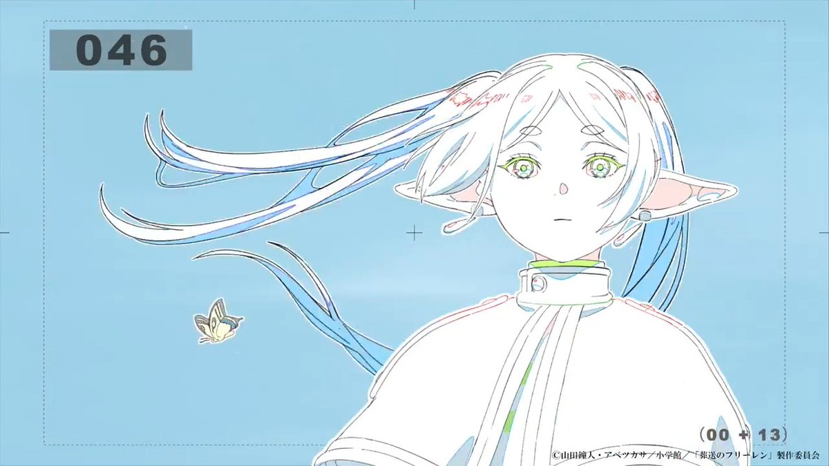 アニメ『葬送のフリーレン』 第2クールOPの線撮映像を公開🪄 ♪：「晴る」☀️ #ヨルシカ アニメ制作の裏側が垣間見える 貴重な映像、ぜひご覧ください🪄 ノンクレジットOP映像 ▶️ #フリーレン #frieren
