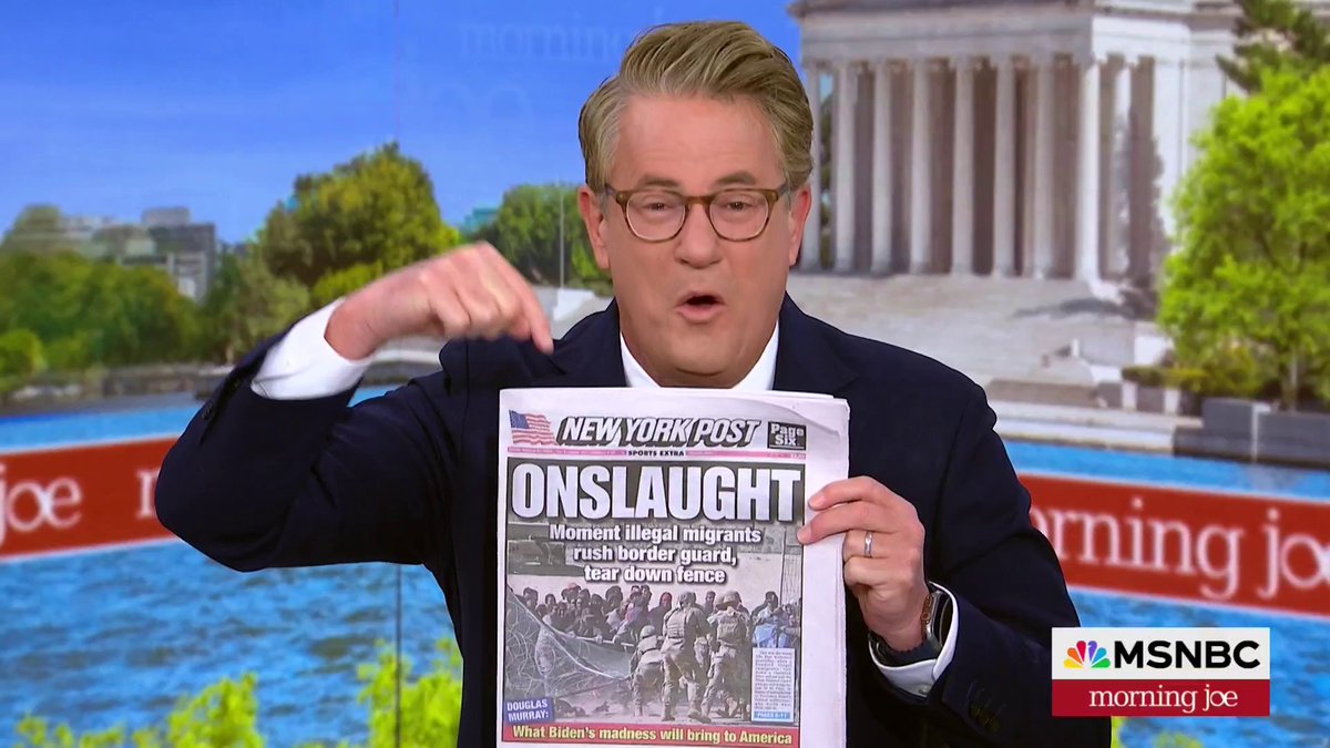 BREAKING: Joe Scarborough just slammed the media for covering the border crisis and ignoring the fact that Donald Trump admitted this was all his fault. Retweet to ensure all Americans see this.