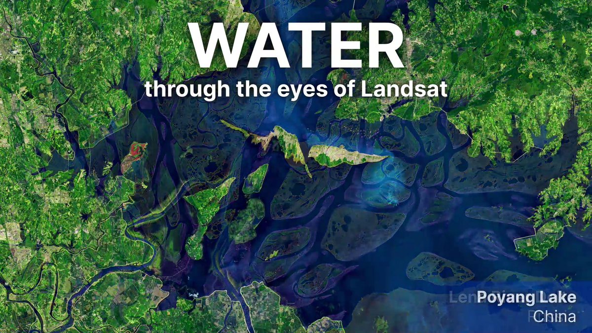 Today is #WorldWaterDay! Take a look at Earth’s freshwater through the eyes of the USGS ARCHIVED - NASA Landsat satellites, which have been helping us track our planet's most precious resource from space for 50 years.💧