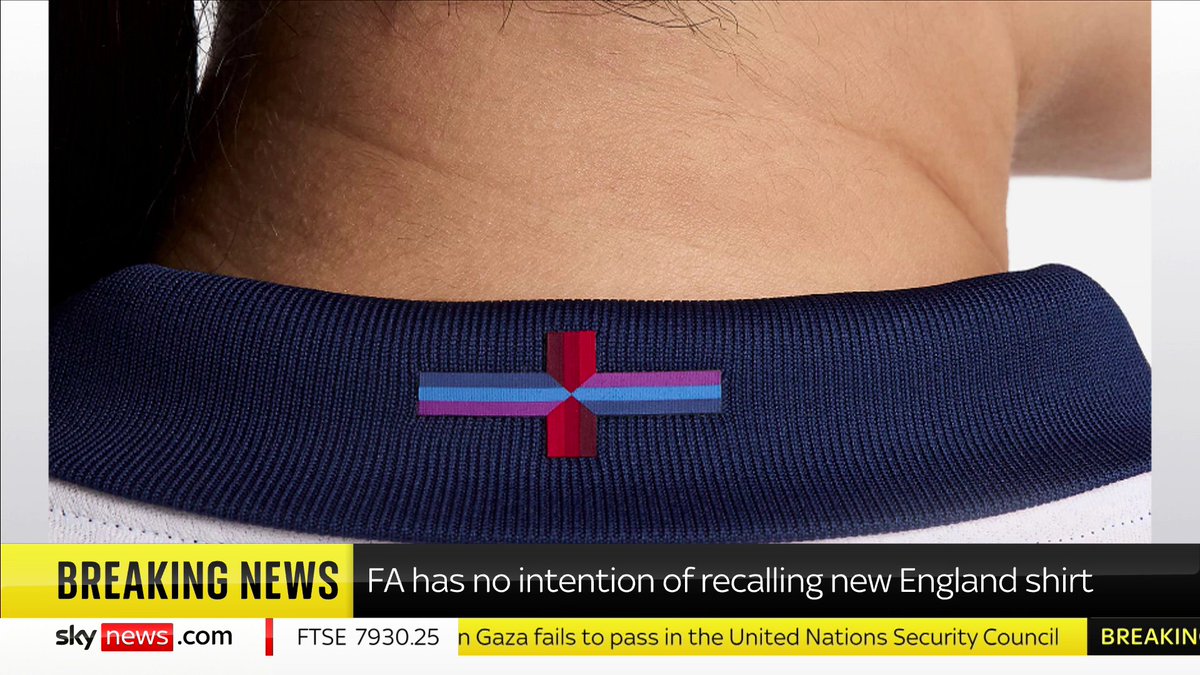 BREAKING: FA has no intention of recalling new England shirt ️⚽️🔗 📺 Sky 501, Virgin 602, Freeview 233 and YouTube