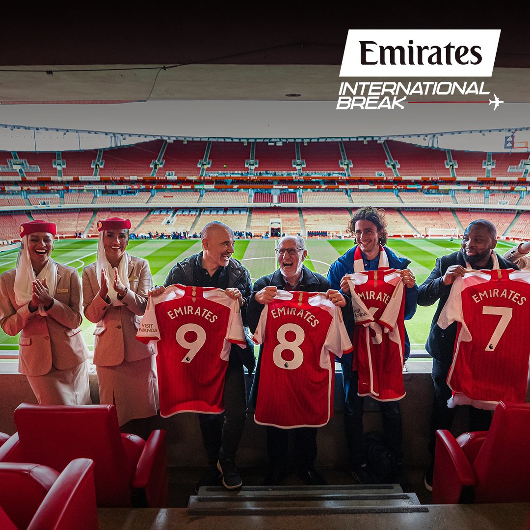 #ad The Emirates International Break is here! See how together with @Emirates and Robert Pires we gave four lucky Gooners the chance to win a trip to Dubai as part of an ultimate matchday experience ✈ 🏝️ 👉