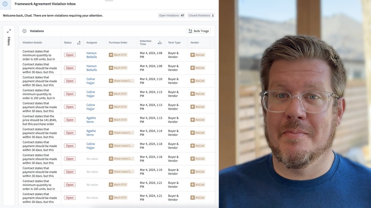 From sourcing vendors to managing contracts, #Palantir AIP can transform manual, disjointed procurement processes. Watch @cmwahlqu's demo to see how AIP unlocks unstructured data and drives powerful automations without sacrificing human oversight and control.